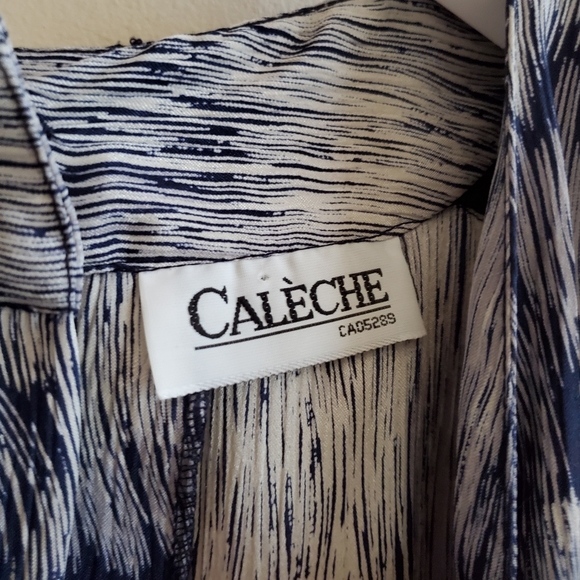 Vintage Caleche Dress, unique printed with button/ zip closure at the back seam - Picture 12 of 12